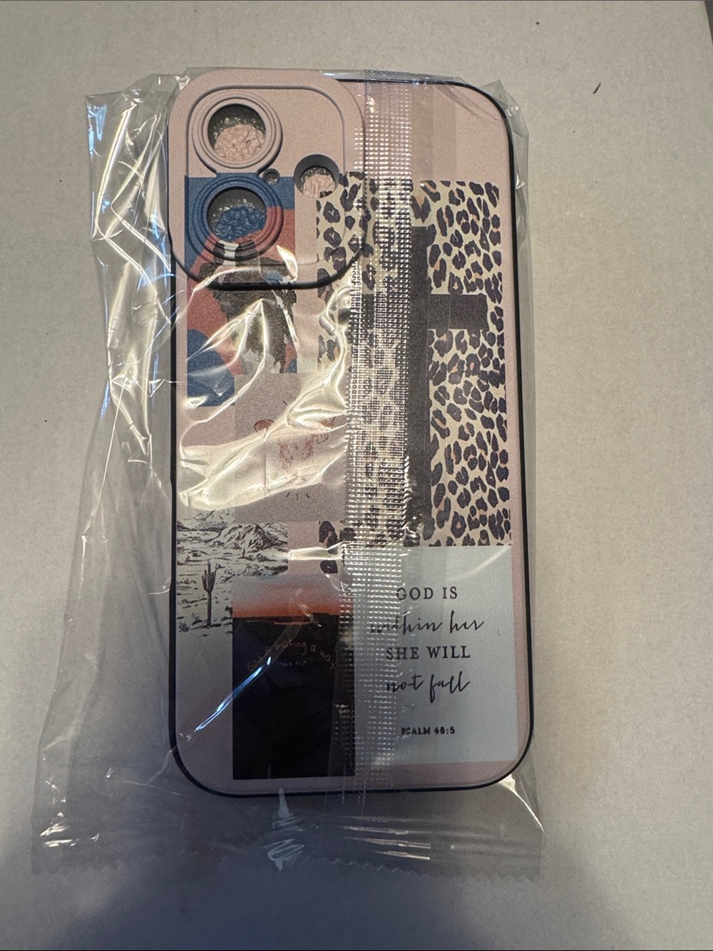 Pink Leopard Print Inspirational iPhone 16 Case